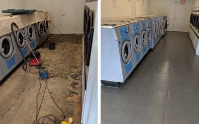 Commercial tiling for Oxford Laundrette